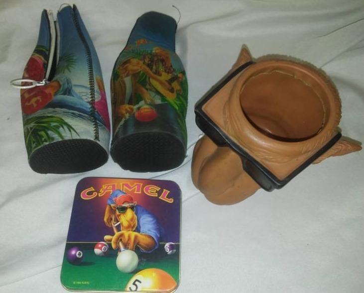 joe camel beer koozie