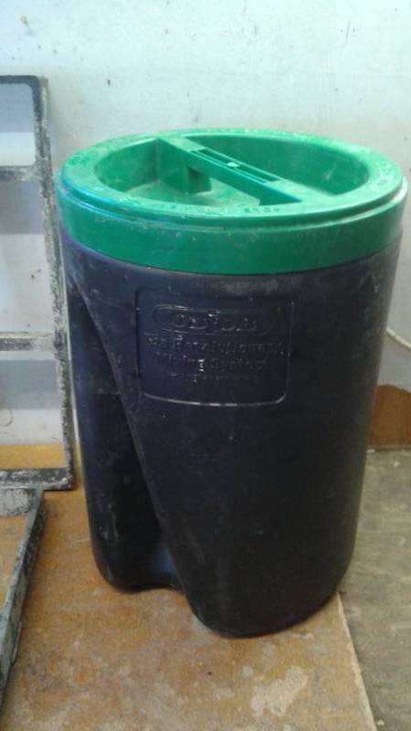 lot 41 image: Hand Cement Mixer And Stone Molds, Used