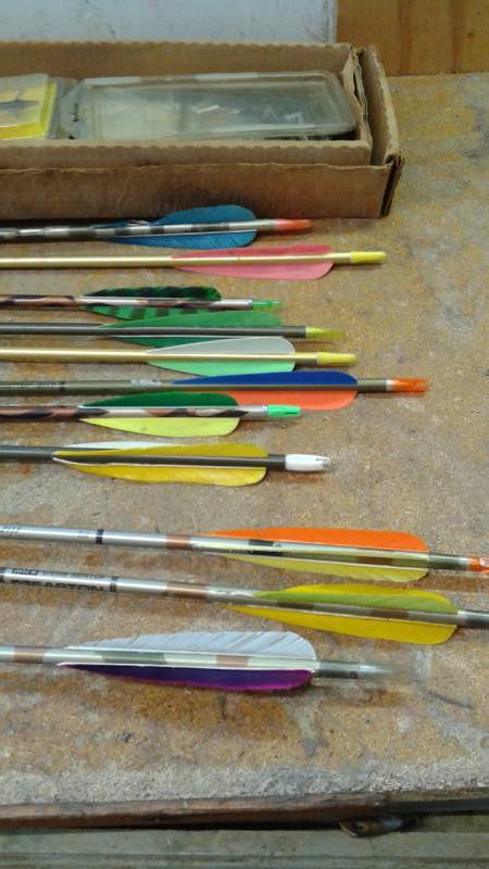 lot 52 image: Lot Of Hunting Arrows And Tips, and Accessories