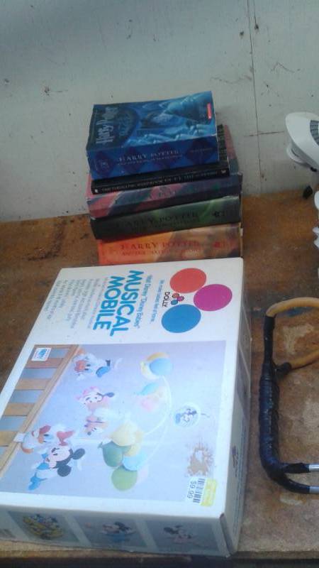 lot 95 image: Lot Of Kids Decor Items, Toys, Lamp. PS3 Does Work