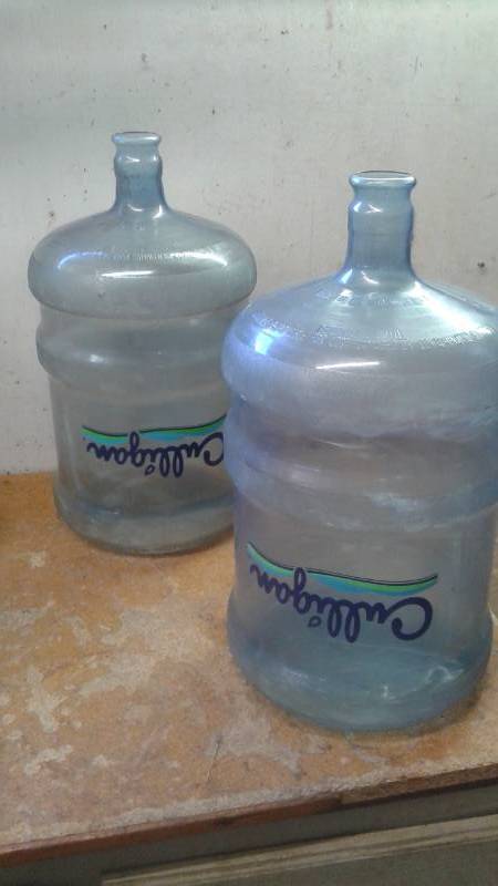 lot 110 image: Lot Of Plastic Empty Water Jugs