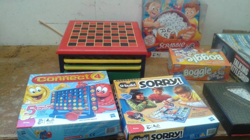 lot 94 image: Lot Of Board Games, New Scrabble Scoop