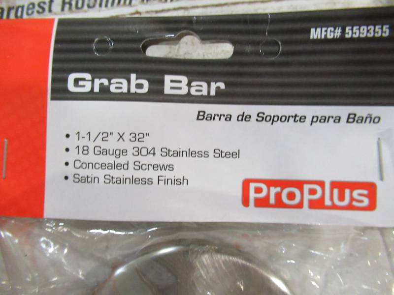 lot 404 image: Stainless Steel Grab Bar Round Flange 32 In. 559355