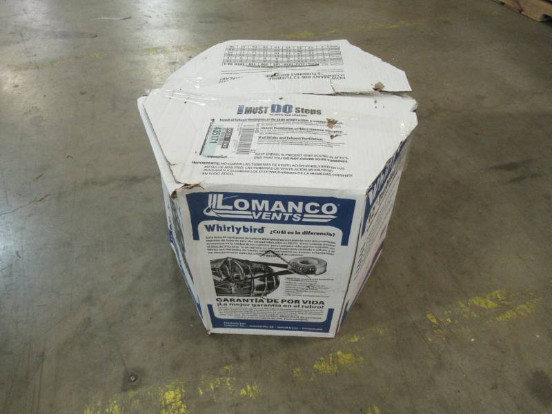 lot 406 image: Whirlybird 12 in. Mill Finish Aluminum Internally Braced Wind Turbine BIB12