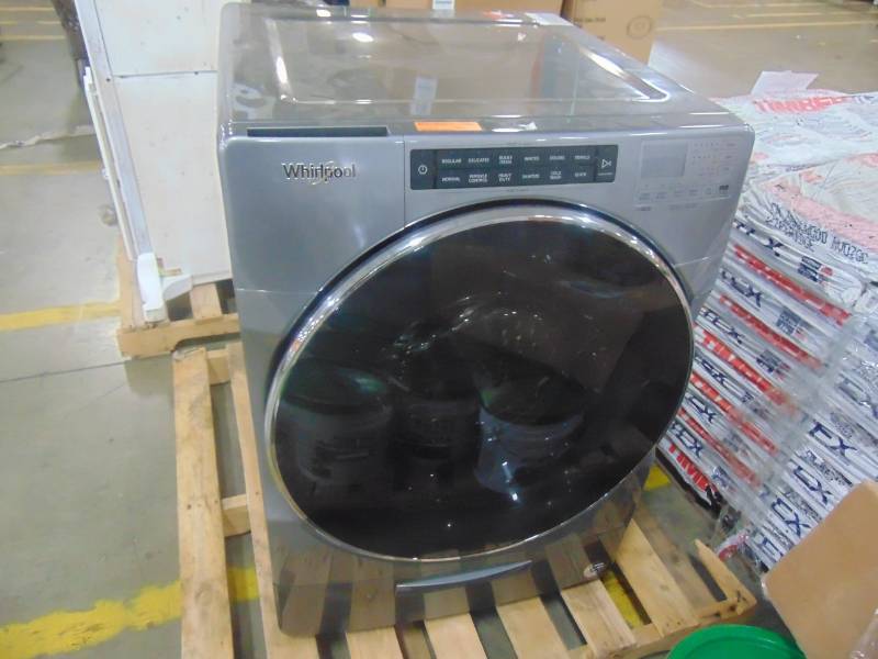 lot 430 image: Whirlpool Load & Go 4.5-cu ft High Efficiency Stackable Front-Load Washer (Chrome Shadow) ENERGY STAR WFW6620HC