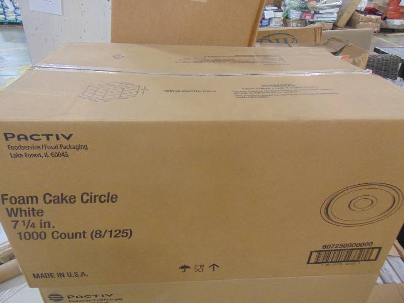 lot 433 image: Pactiv 7-14 ROUND CAKE CIRCLE 607250000000