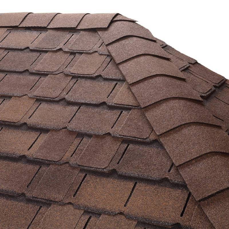 lot 446 image: Gaf Timbertex Barkwood Hip and Ridge Shingles 52 Bundles (20 linear ft. per Bundle) 0840070