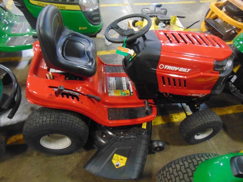 lot 495 image: Troy-Bilt Bronco 42 in. 19 HP Automatic Drive Briggs & Stratton Gas Lawn Tractor Riding Mower with Mow in Reverse