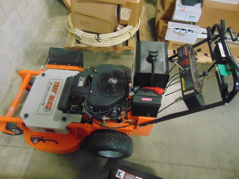 lot 496 image: Beast 36 in. 22 HP Subaru Electric Gas EH65V Commercial Duty Dual-Hydro Walk Behind Finish Cut Turf Mower with Floating Deck 36FBM19
