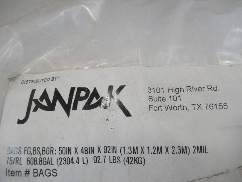 lot 26 image: 1 Janpak 2mil 50 x 48 x 92 Clear Pallet Covers - 75 covers per roll, 50489275