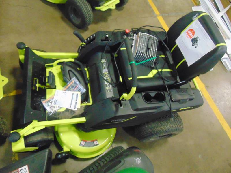 lot 500 image: Ryobi 42 in. 75 Ah Battery Electric Zero Turn Riding Mower RY48ZTR75