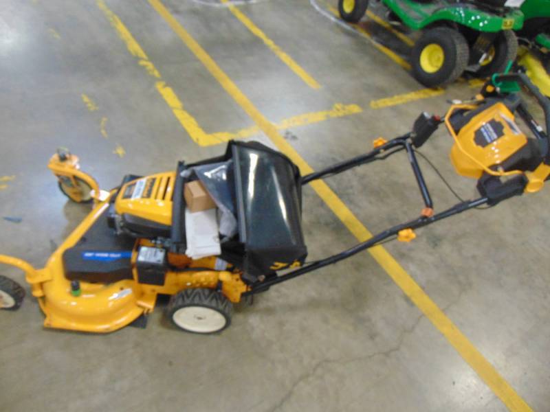 lot 505 image: Cub Cadet 28 in. 195 cc 3-in-1 Rear Wheel Drive Gas Push Button Electric Start Walk Behind Self Propelled Lawn Mower CC600