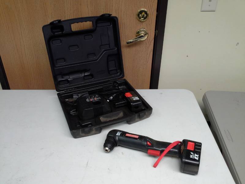 lot 210 image: Sears 38in. 14.4VDC Cordless DrillDriver, Battery, Charger, Case