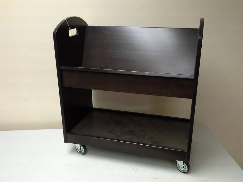 lot 248 image: 2-Tier Rolling Bookcase