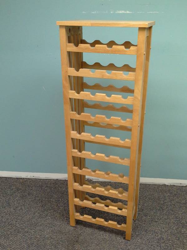 lot 255 image: Wood Wine Rack with 10-Tiers