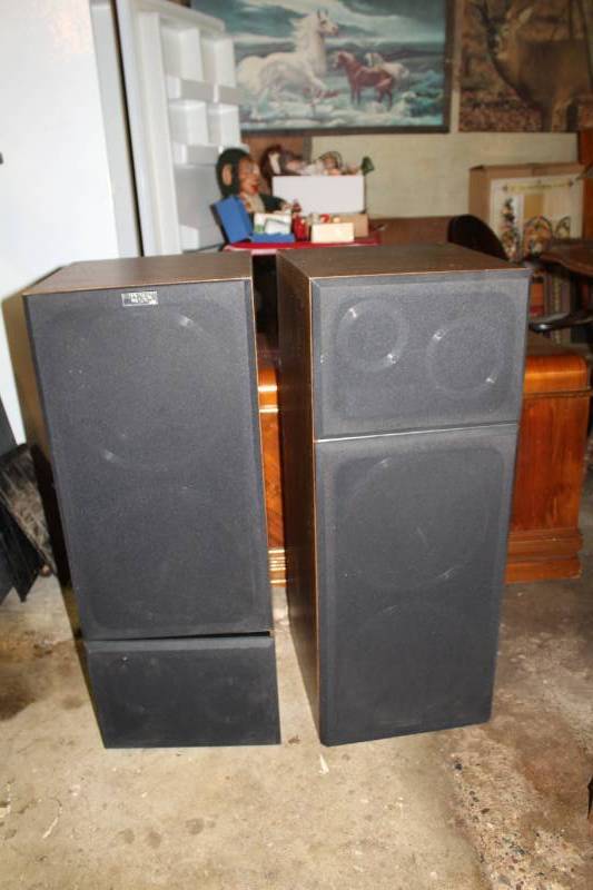 lot 65 image: Lot of (2) Radian Research 4-Way Floor Stereo Speakers