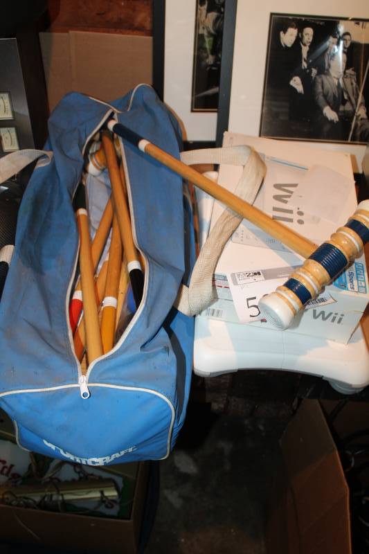 lot 44 image: Croquet Set with Carry Bag