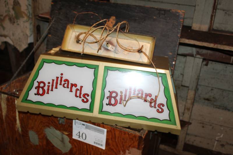 lot 45 image: Billiards Hanging Pool Table Light