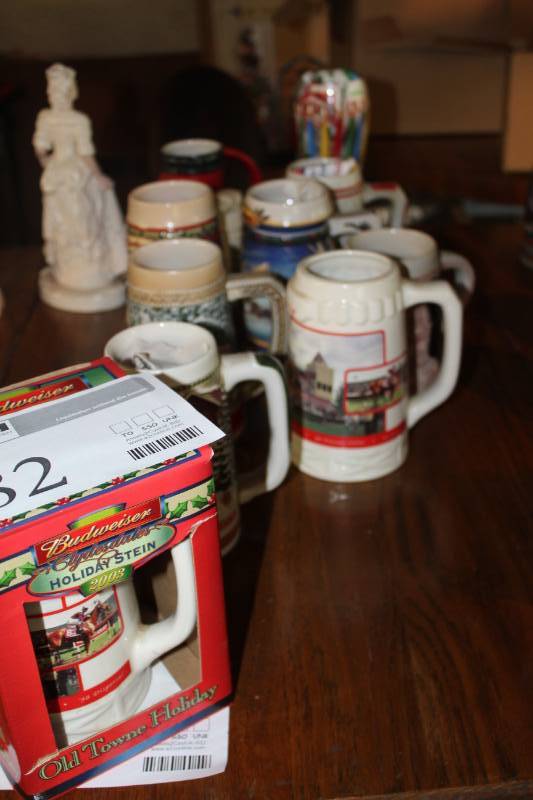 lot 82 image: Lot of (10) Beer Steins