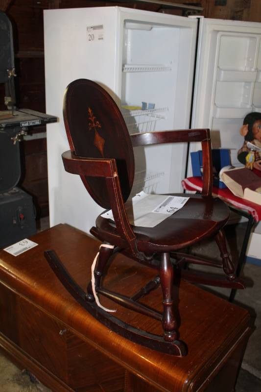 lot 64 image: Wood Rocking Chair