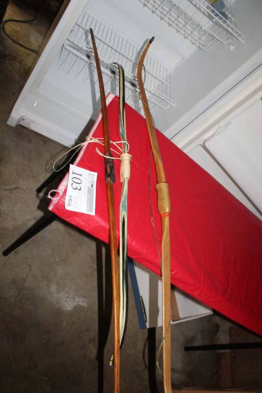 lot 103 image: Lot of (3) Archery Bows