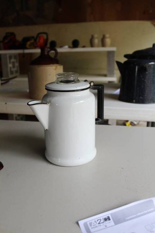 lot 122 image: Metal Pitcher with Flip Lid