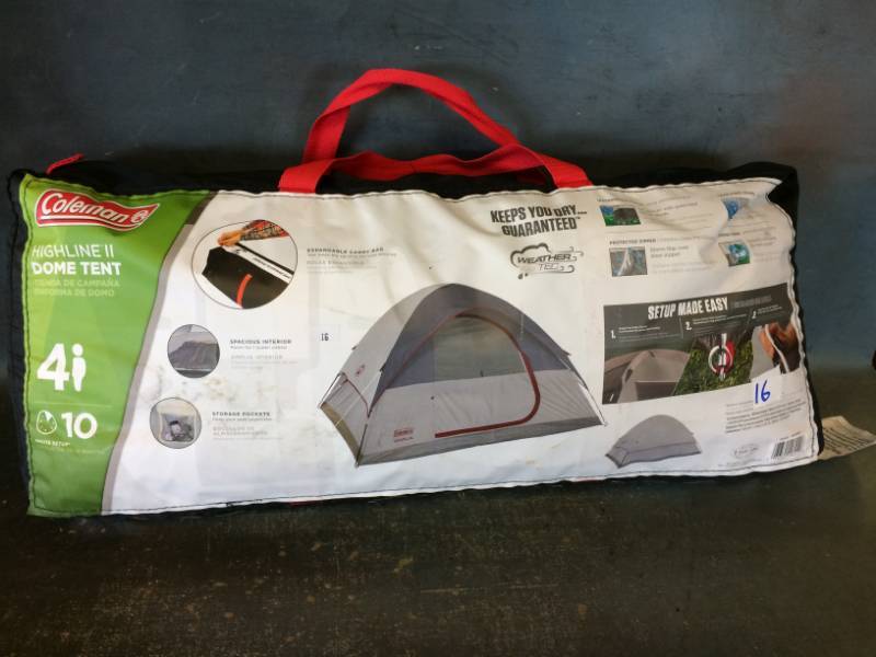 lot 16 image: Coleman 4 Person Tent