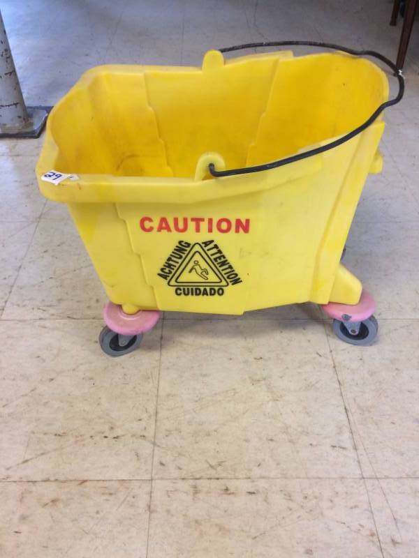 lot 29 image: Mop Bucket on Wheels