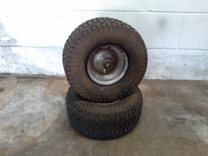 lot 816 image: Lot of (2) 15x6.00-6WHS Tires with Wheels