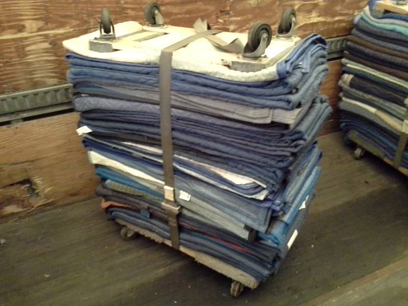 lot 827 image: Lot of (Approximately 22) Furniture Moving Blankets