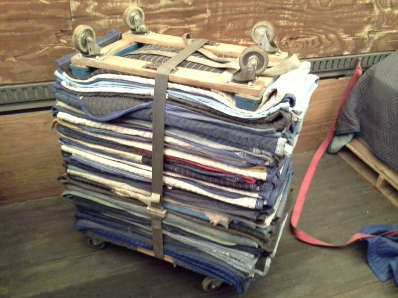 lot 829 image: Lot of (Approximately 22) Furniture Moving Blankets
