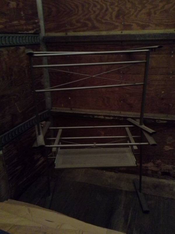 lot 852 image: Lot of (2) Metal Storage Racks