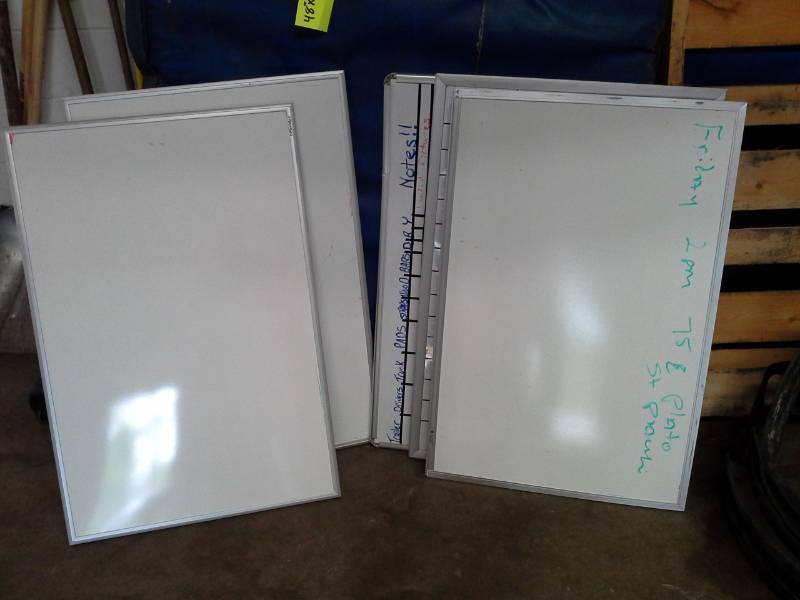 lot 862 image: Lot of (5) Dry Erase Whiteboards