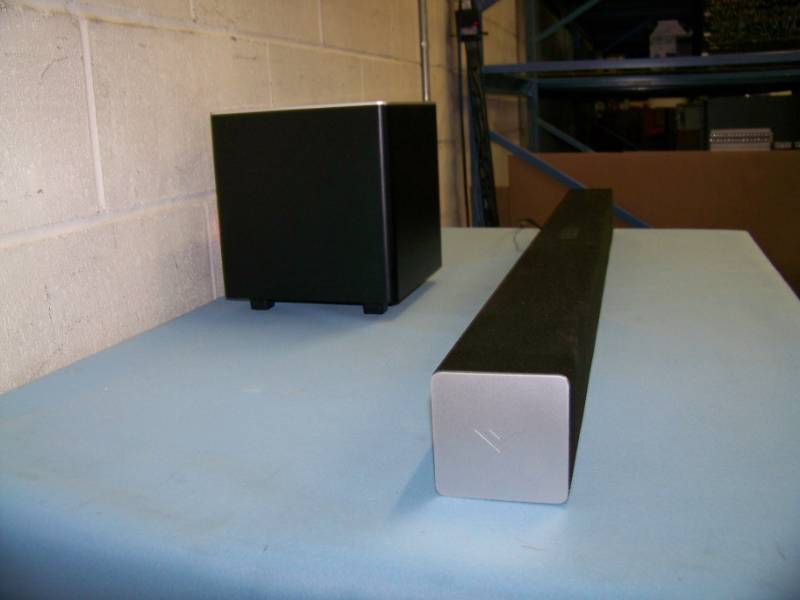 lot 20 image: Vizio, 38, 2.1 Channel, Home TheaterTelevision Soundbar and Wireless Subwoofer  Sub with Bluetooth Connectivity in Original Box