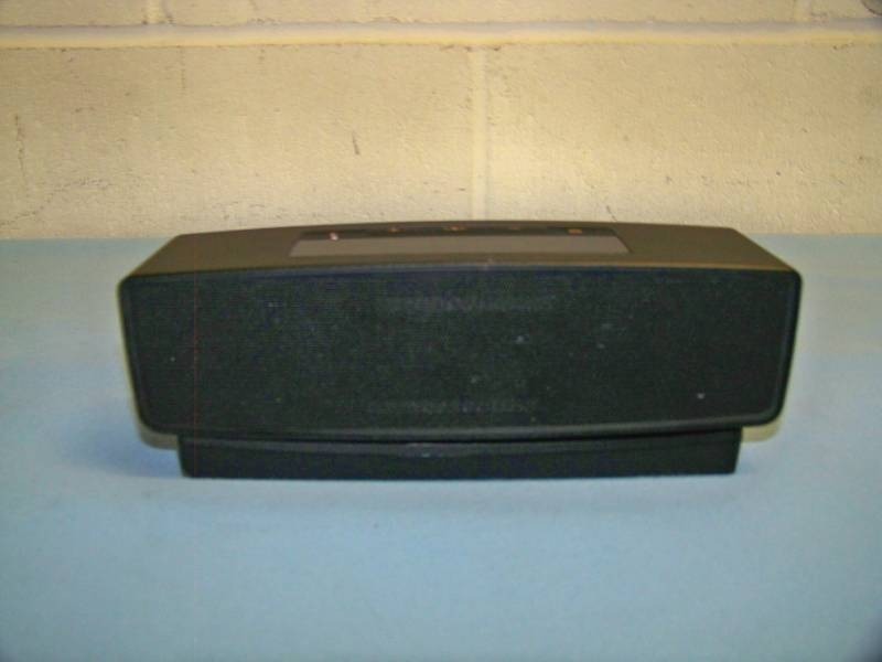 lot 37 image: Bose, SoundLink Mini, Wireless, Bluetooth Speaker with Charging Base in Original Box