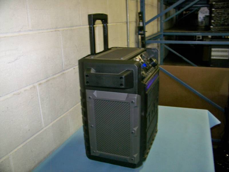 lot 44 image: ION, Pathfinder, High Power, Water Resistant, Portable Loudspeaker  Speaker with Bluetooth Connectivity, Microphone and Color Light Bar