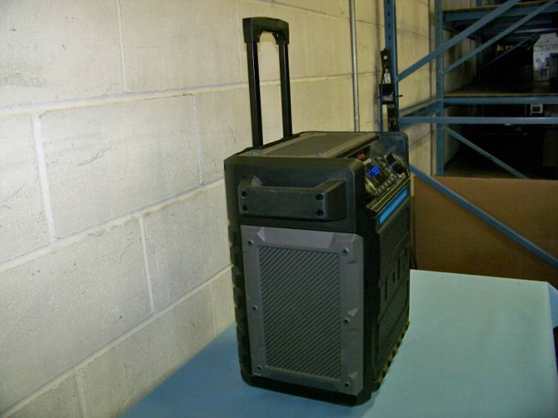 lot 45 image: ION, Pathfinder, High Power, Water Resistant, Portable Loudspeaker  Speaker with Bluetooth Connectivity, Microphone and Color Light Bar