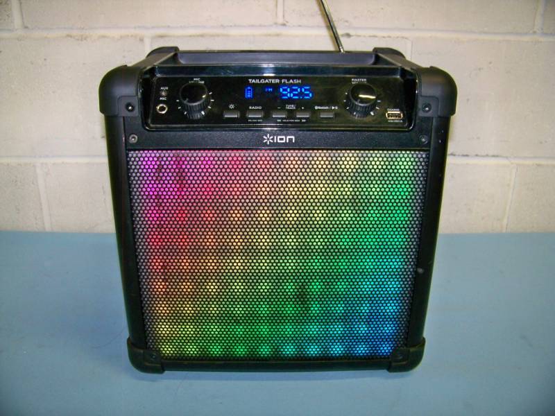 lot 41 image: ION, Tailgater Flash, Portable Loudspeaker  Speaker with Bluetooth Connectivity, Microphone and Front Display Lighting in Original Box