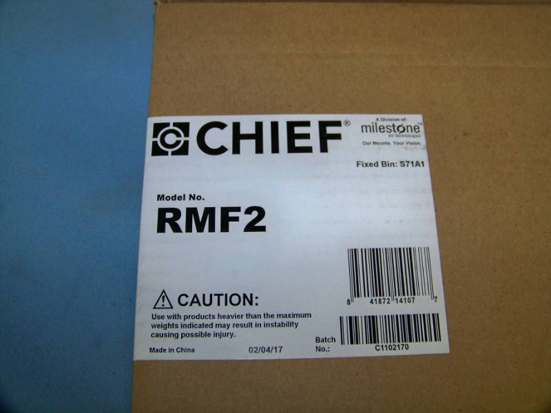 lot 68 image: Chief Manufacturing, Wall Mount for Flat Panel TVs  Monitors  Displays - NEW in Original, Sealed Box