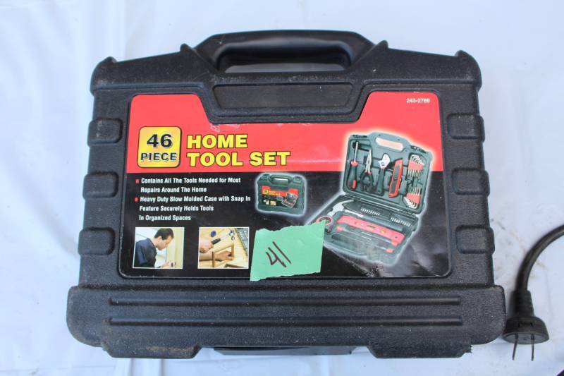 lot 41 image: 46-Piece Home Tool Set with Case