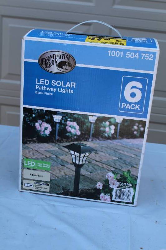 lot 49 image: Hampton Bay 6-Pack LED Solar Pathway Lights