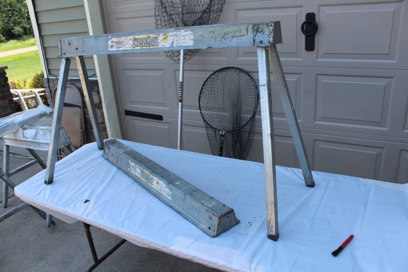 lot 57 image: Stablemate Contractor Rated Collapsible Sawhorses