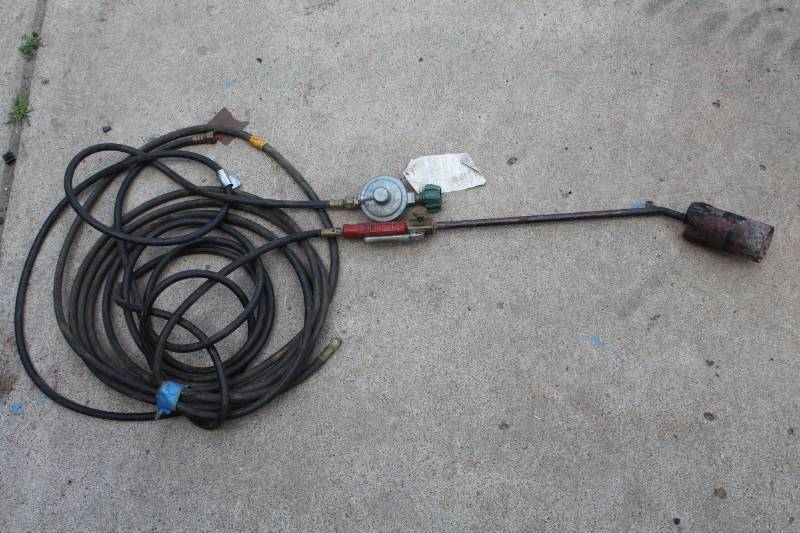 lot 74 image: Propane Flamethrower with 50ft. Hose