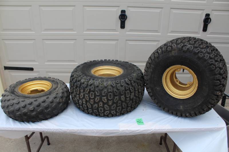 lot 76 image: Lot of (3) Suzuki 4-Wheeler 21x8.00-9,AT25x12-9 Tires with Wheels