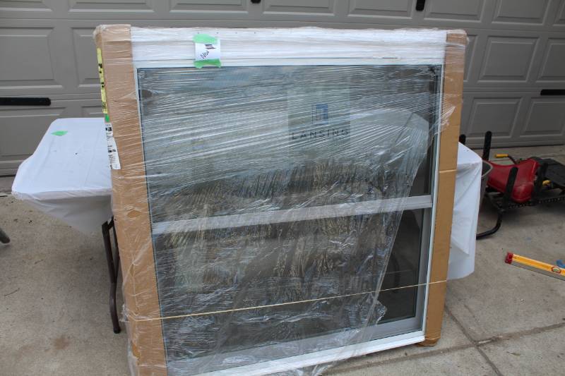 lot 10 image: Lansing Windows and Doors 460 Double Hung Window Unit without J-Channel