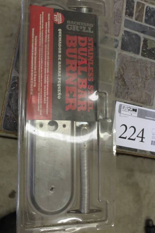 lot 224 image: Backyard Grill Stainless Steel Dual Bar Burner