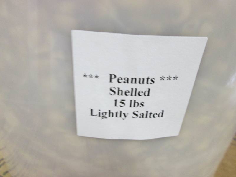 lot 109 image: 15 Lb Bucket of Lightly Salted Shel...
