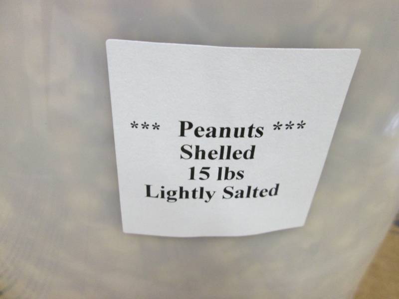 lot 110 image: 15 Lb Bucket of Lightly Salted Shel...