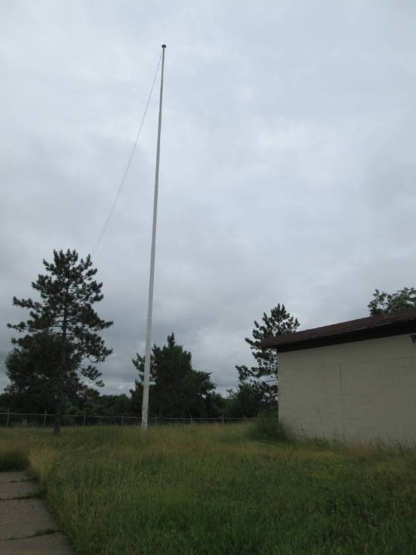 Flag pole from a former military ba...