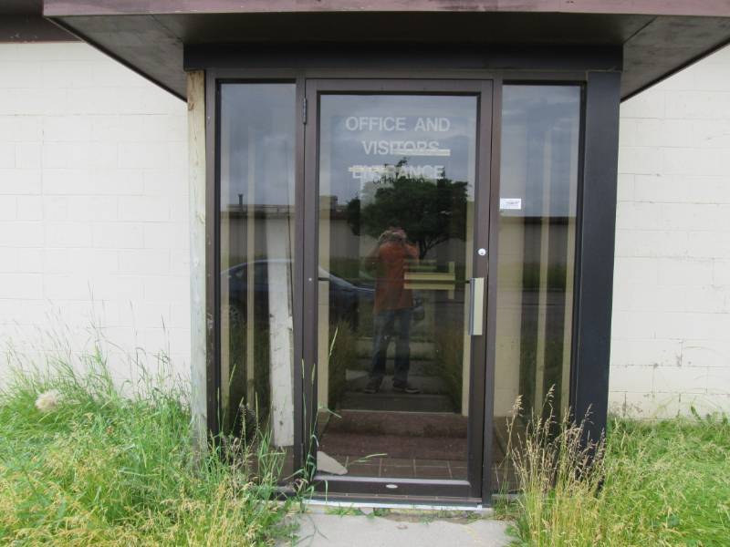 2 Commercial steel framed glass ent...